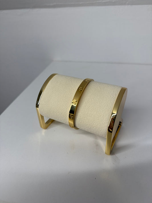 Bracelet Jonc Doré « Élégance Intemporelle »